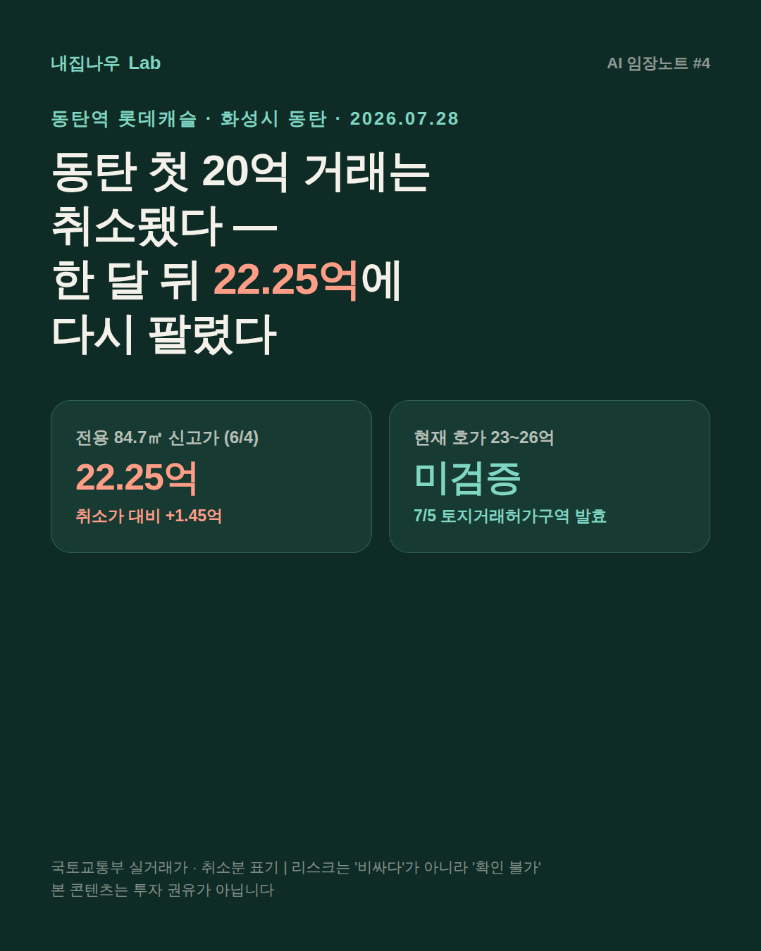 동탄역 롯데캐슬 커버 사진