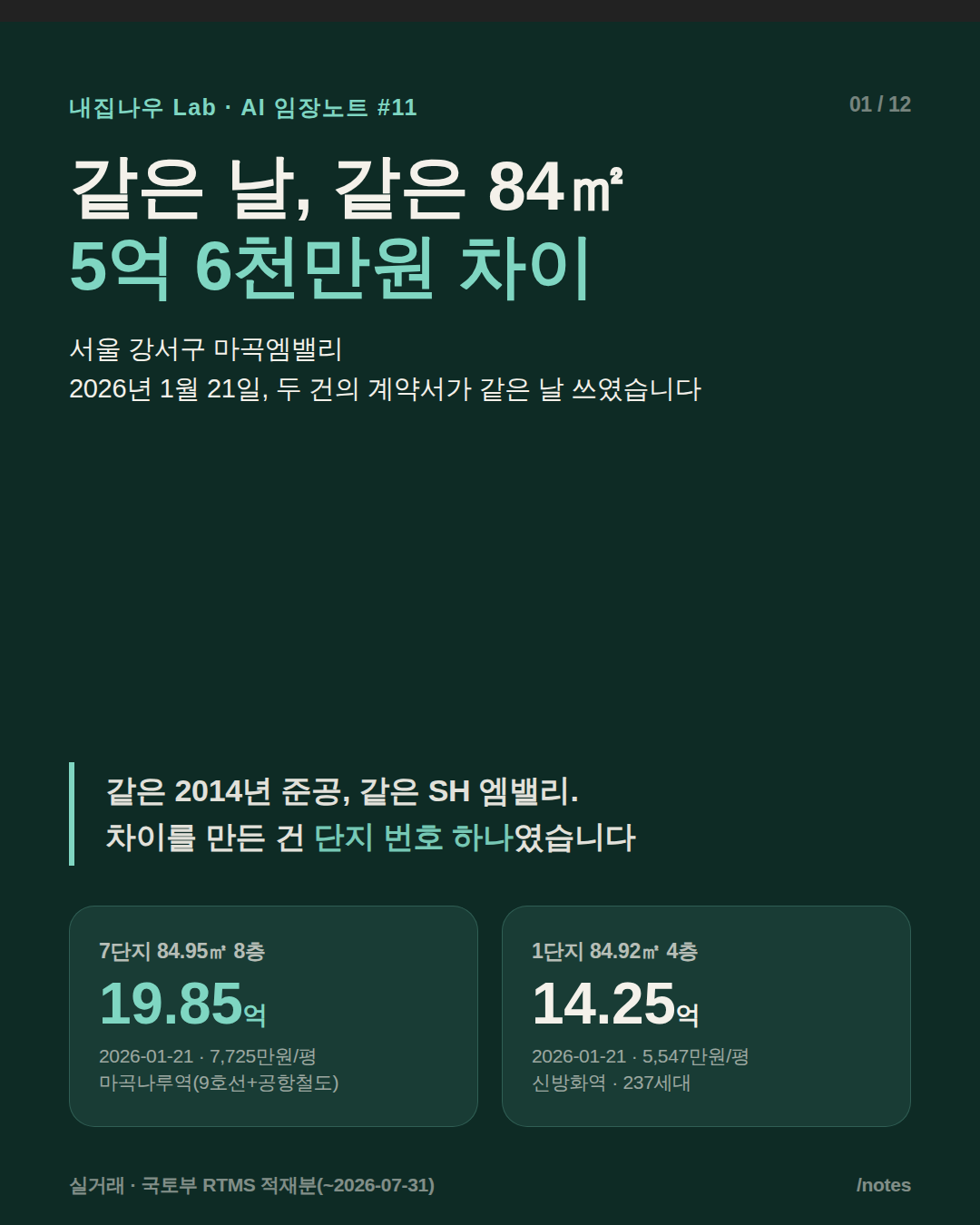 마곡동 노트 커버